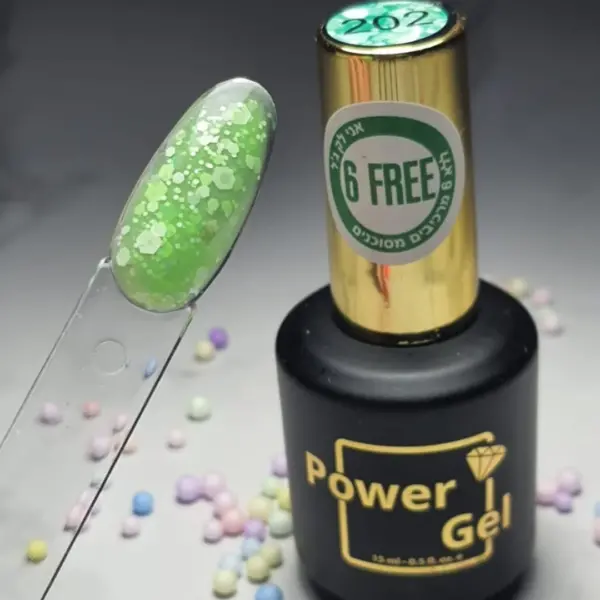 ⁦לק ג'ל Power Gel 202⁩ – תמונה ⁦2⁩