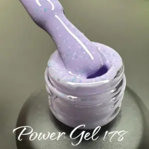 לק ג'ל Power Gel 178, לק ג'ל צבע סגול גליטר