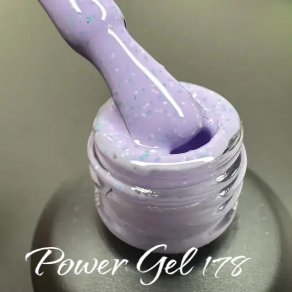 לק ג'ל Power Gel 178, לק ג'ל צבע סגול גליטר