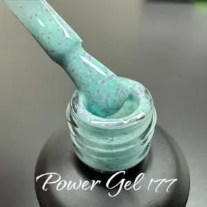לק ג'ל Power Gel 177, לק ג'ל צבע טורקיז גליטר