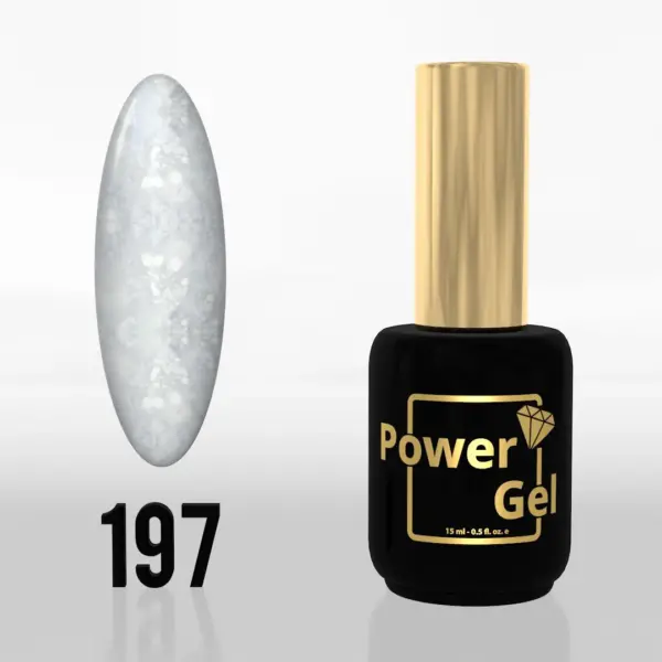 ⁦לק ג'ל Power Gel 197⁩ – תמונה ⁦2⁩