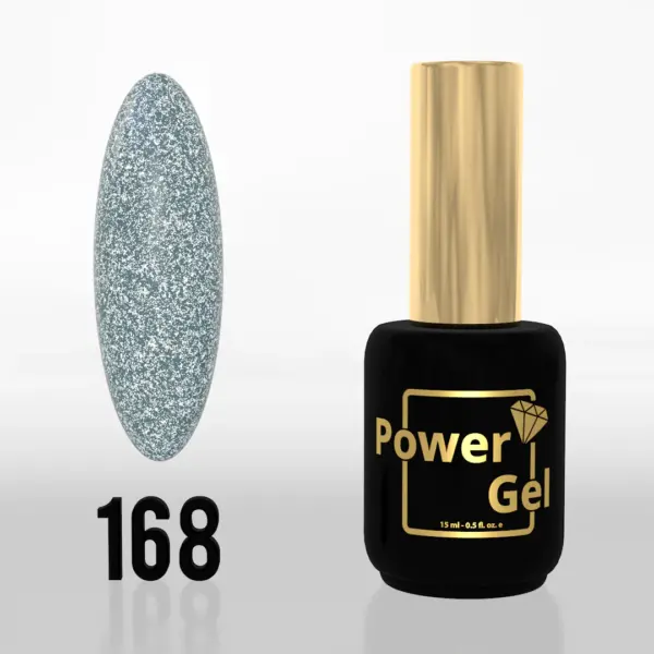 ⁦לק ג'ל Power Gel 168⁩ – תמונה ⁦2⁩
