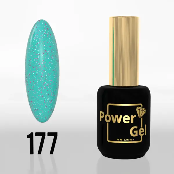 ⁦לק ג'ל Power Gel 177⁩ – תמונה ⁦3⁩