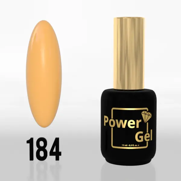 ⁦לק ג'ל Power Gel 184⁩ – תמונה ⁦5⁩