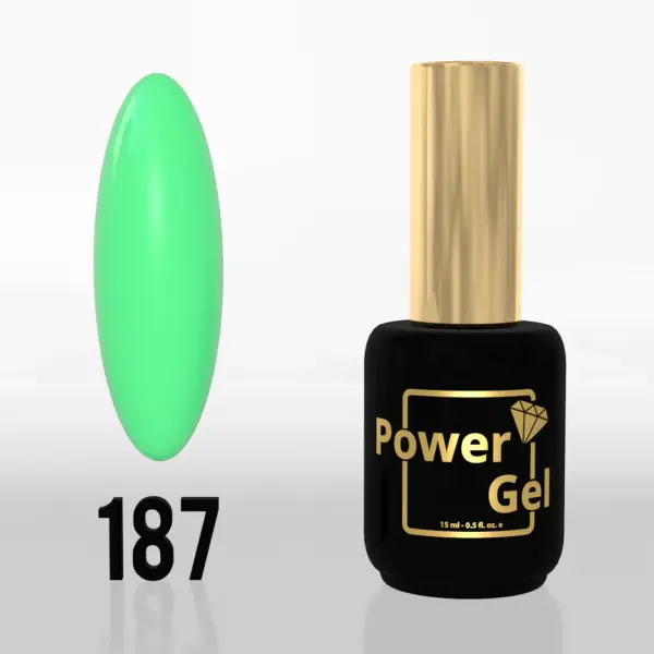 ⁦לק ג'ל Power Gel 187⁩ – תמונה ⁦4⁩