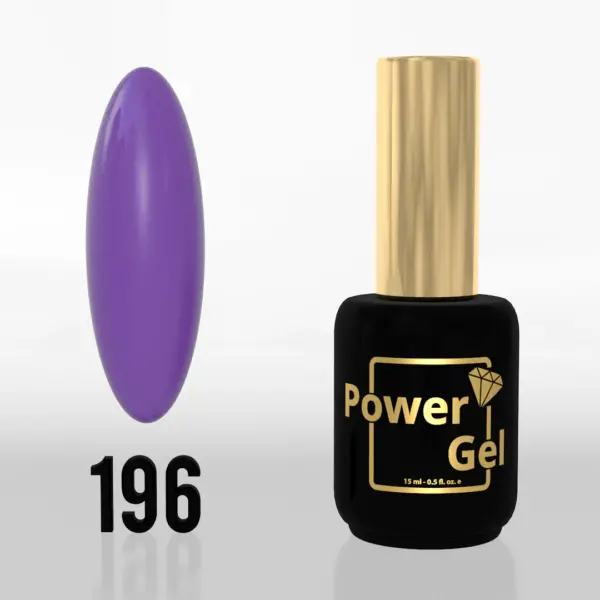 ⁦לק ג'ל Power Gel 196⁩ – תמונה ⁦5⁩