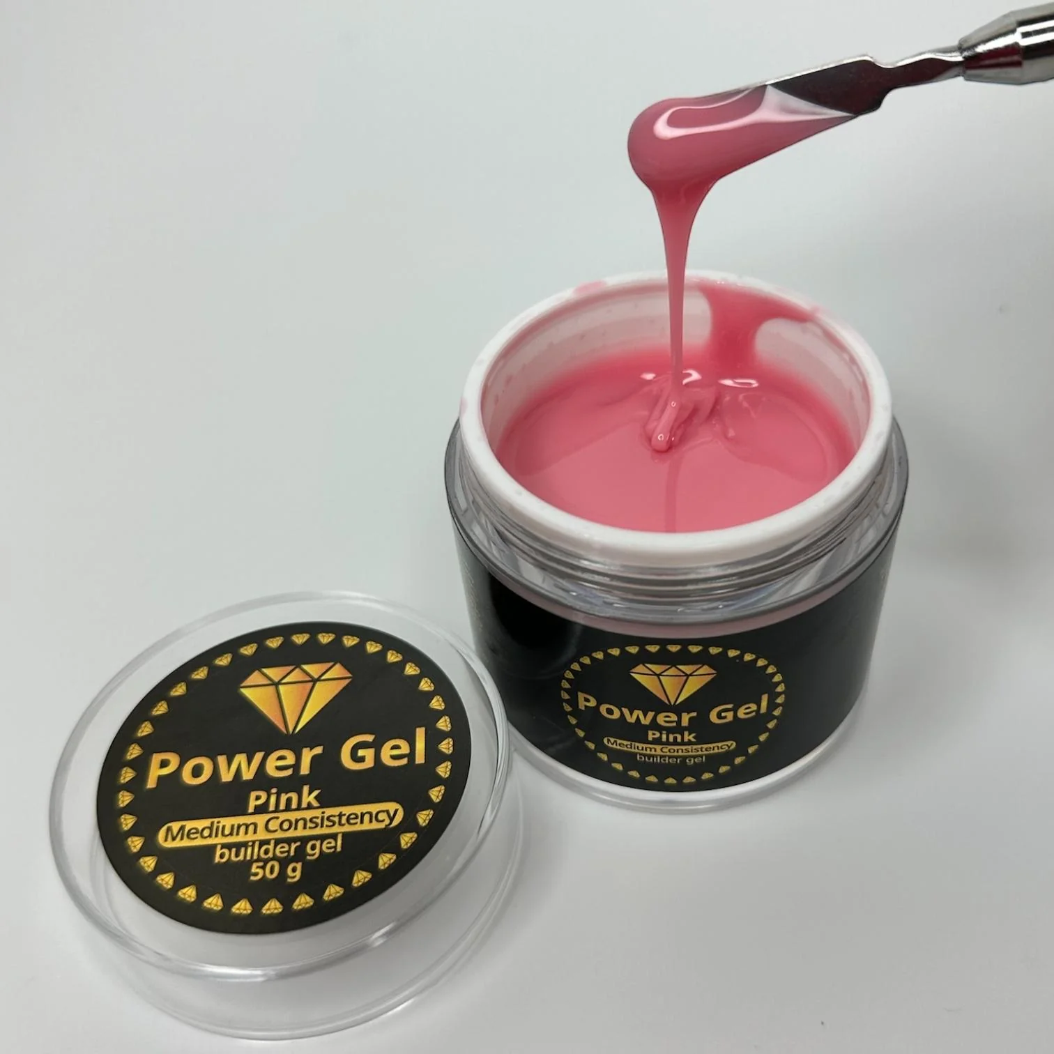ג'ל בניה ורוד בסמיכות בינונית POWER GEL
