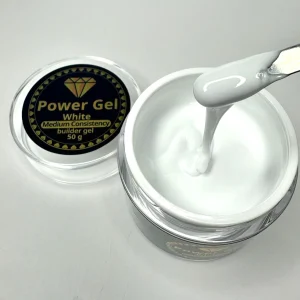 ג'ל בניה לבן בסמיכות בינונית POWER GEL