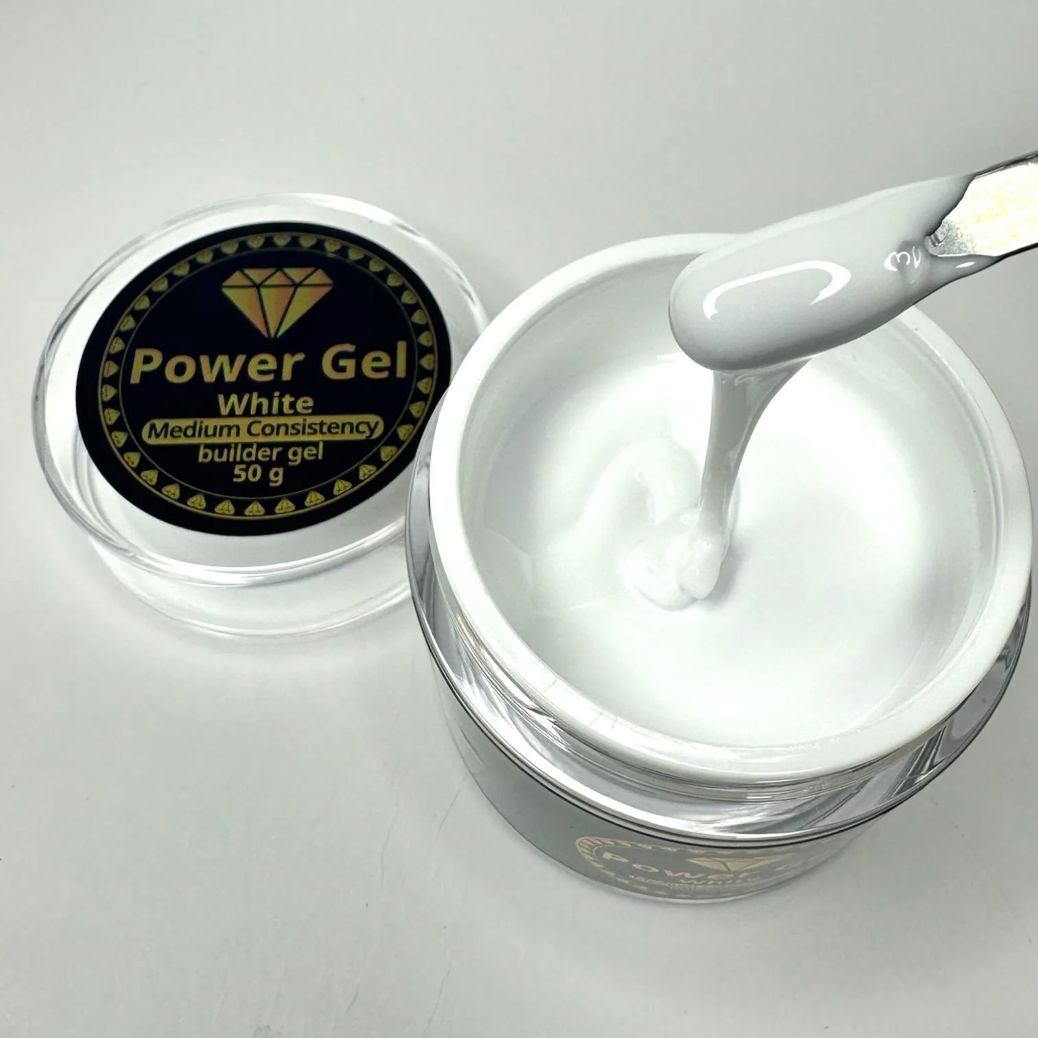 ג'ל בניה לבן בסמיכות בינונית POWER GEL